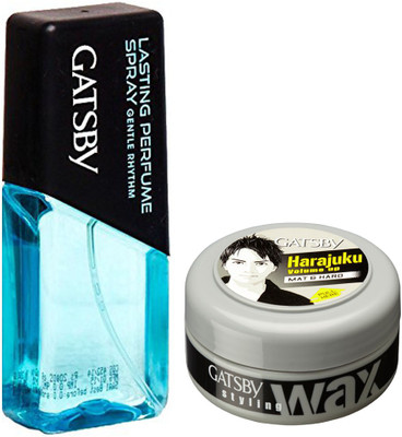 

Gatsby Lasting Perfume Spray Secret Style and Mat & Hard wax Combo Set(Set of 2)