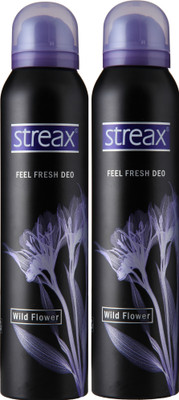 

Streax Feel Fresh Wild Flower Deodorant(Set of 2)