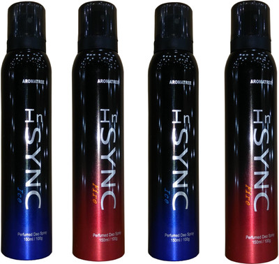 

Aroma tree InSYNC Ice Deo And Fire Deo Set Combo Set(Set of 4)