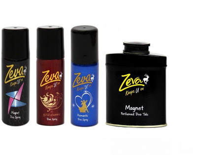 

Zeva keepz u on Deodorant WITHOUT ALCOHOL bodyspray For women ladies unisex Gift set Combo Set(Set of 4)
