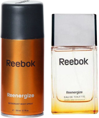

Reebok Rbk Man Reenergize Gift Set (EDT 100ml + Deo 150ml) Gift Set(Set of 2)