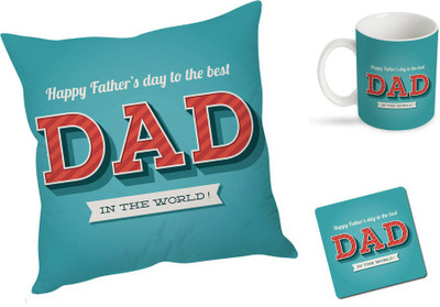

Stybuzz best dad in the world fathers day gift Combo Set(Set of 3)
