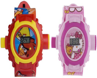 

Aquaras ANGRY BIRD AND HELLO KITTY 24 IMAGE PROJECTOR WATCH(Multicolor)