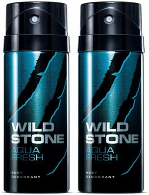 

Wild stone Aqua Fresh Deodorant Spray Combo Set(Set of 2)