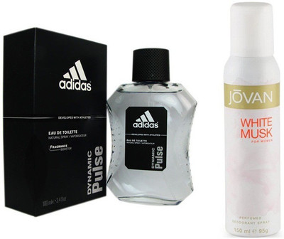 

Adidas Live It Combo's In EDT Dynamic Pulse & Jovan The White Musk Combo Set(Set of 2)