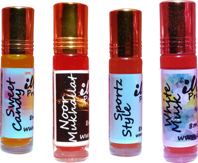 

Iwill Non Alcoholic Perfumes Floral Attar Fancy Ittar 32 ml Combo Set(Set of 4)