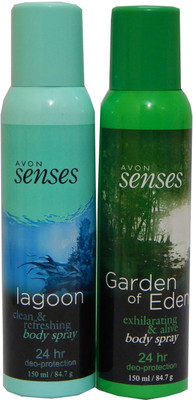 

Avon Senses Body Deo-Protection Lagoon & Garden of Arden Each 150 ml Combo Set(Set of 2)