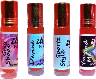 

Iwill Non Alcoholic Perfumes Floral Attar Fancy Ittar 32 ml Combo Set(Set of 4)