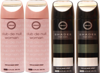 

Armaf Club De Nuit Pink, Shades Combo Set(Set of 4)