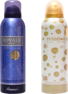 

Rasasi Royale Blue Men::Relation Women Combo Set(Set of 2)