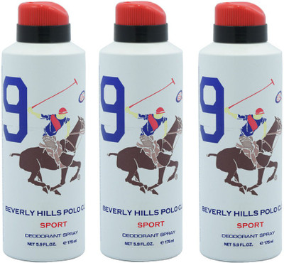 

Beverly hills polo club Club Sport 9 Deodorant Spray Combo Set(Set of 3)