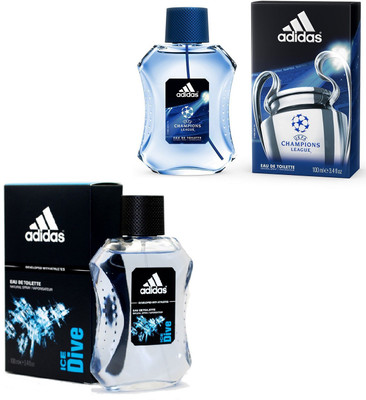 

Adidas Ice Dive Edt 100 Ml And Champions League Edt For Men 100 Ml Gift Set Combo Set(Set of 2)