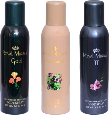 

Royal Mirage GOLD , SANDALWOOD, GRAY II Combo Set