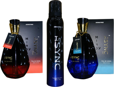 

Aroma tree InSYNC Fire Perfume With Ice Deo And Ice Perfume Set Combo Set(Set of 3)