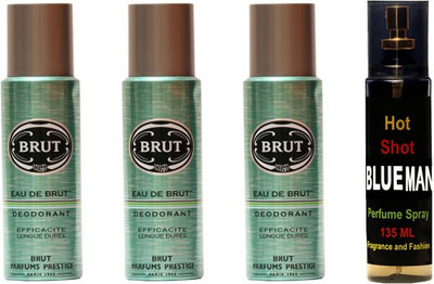 

Brut Set of brut deo and perfume of Fragrance and Fashion Combo Set(Set of 4)