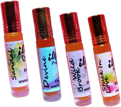 

Iwill Non Alcoholic Perfumes Floral Attar Fancy Ittar 32 ml Combo Set(Set of 4)