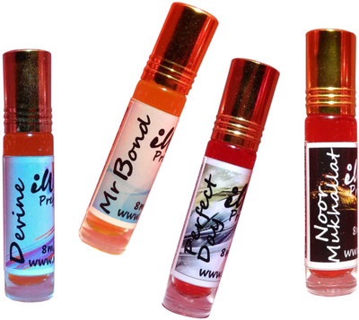 

Iwill Non Alcoholic Perfumes Floral Attar Fancy Ittar 32 ml Combo Set(Set of 4)