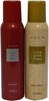 

Avon Little Red & Gold Dress Body Each 150 ml Combo Set(Set of 2)