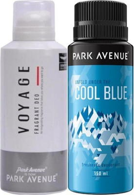 

Park avenue Cool Blue ,Voyage Deodorants Gift Set Combo Set(Set of 2)