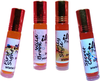 

Iwill Non Alcoholic Perfumes Floral Attar Fancy Ittar 32 ml Combo Set(Set of 4)