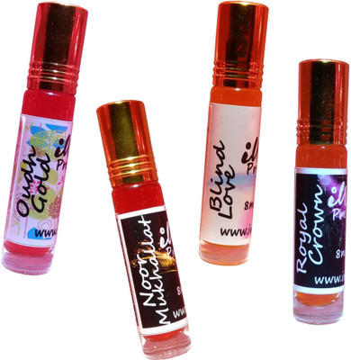 

Iwill Non Alcoholic Perfumes Floral Attar Fancy Ittar 32 ml Combo Set(Set of 4)