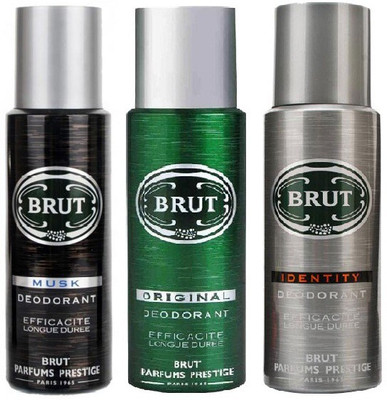 

Brut Deo Musk Original & Identity 200ml Gift Set Combo Set(Set of 3)