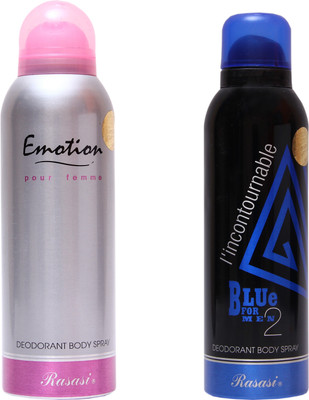 

Rasasi Emotion Women::Blue Incontournable Combo Set(Set of 2)