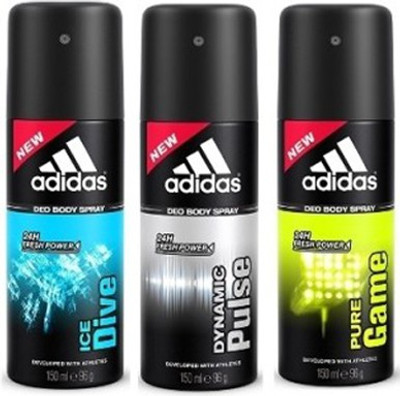 

Adidas Ice dive, dynamic pulse & pure game Combo Set(Set of 3)