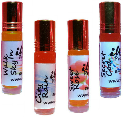 

Iwill Non Alcoholic Perfumes Floral Attar Fancy Ittar 32 ml Combo Set(Set of 4)