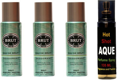 

Brut Set of brut deo and perfume of Fragrance and Fashion Combo Set(Set of 4)