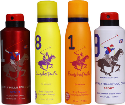 Beverly hills polo club RED Gift Set Combo Set(Set of 4)