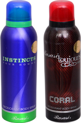

Rasasi Instinct Men,Coral Combo Set(Set of 2)