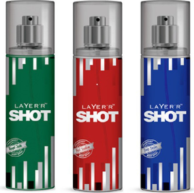 

Layer'r Layer'R Shot (Set of 3)- Royal Jade, Red Stallion, Deep Desire Combo Set(Set of 3)