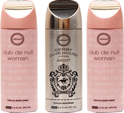 

Armaf Club De Nuit Pink, Ascot Combo Set(Set of 3)