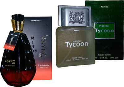 

Aroma tree InSYNC Fire Perfume And Homme Tycoon Perfume Set Combo Set(Set of 2)