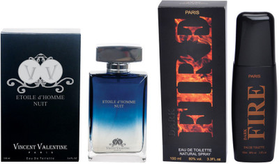 

Vincent valentine paris Etoile dHomme Nuit Perfume & Dark Fire Perfume (100ml) Set Gift Set(Set of 2)