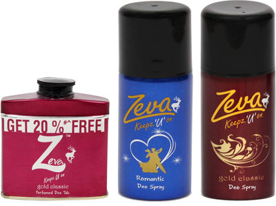 

Zeva keepz u on Deodorant WITHOUT ALCOHOL bodyspray For women ladies unisex Gift set Combo Set(Set of 3)