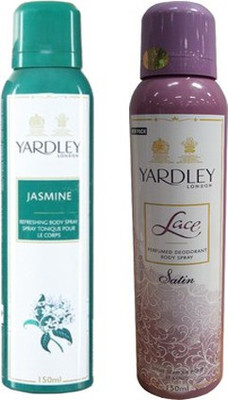 Yardley London Jasmine and Lace Satin Combo Set(Set of 2) Yardley London Jasmine and Lace Satin Combo Set(Set of 2)
