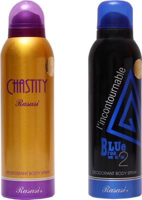 

Rasasi Chastity Women::Blue Incontournable Combo Set(Set of 2)