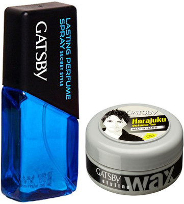 

Gatsby Gatsby Lasting Perfume Spray Secret Style and Mat and Hard wax Combo Set(Set of 2)
