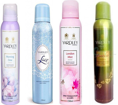 

Yardley london Morning Dew Lace LondonMist Faither Combo Set(Set of 4)
