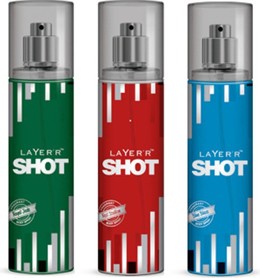 

Layer'r Layer'R Shot (Set Of 3)- Royal Jade, Blue Blaze, Red Stallion Combo Set(Set of 3)