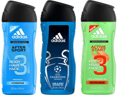 

Adidas After Sport + Champions+Active Start Gel Combo Set