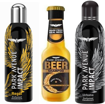 

Park avenue Regal,Urbane and Damage Beer Shampoo Combo Set(Set of 3)