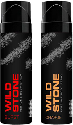 

Wild stone Burs And Charge No Gas Perfumed Deodorant Spray 120ml Each Combo Set(Set of 2)