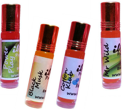 

Iwill Non Alcoholic Perfumes Floral Attar Fancy Ittar 32 ml Combo Set(Set of 4)