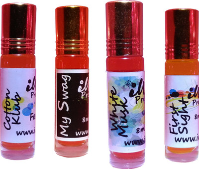 

Iwill Non Alcoholic Perfumes Floral Attar Fancy Ittar 32 ml Combo Set(Set of 4)
