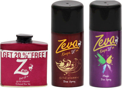 

Zeva Keepz U On deodorant bodyspray For women ladies unisex Gift set Combo Set(Set of 3)