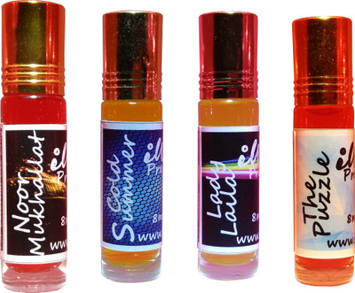 

Iwill Non Alcoholic Perfumes Floral Attar Fancy Ittar 32 ml Combo Set(Set of 4)