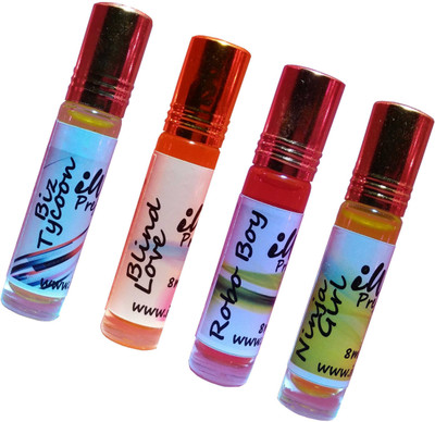 

Iwill Non Alcoholic Perfumes Floral Attar Fancy Ittar 32 ml Combo Set(Set of 4)